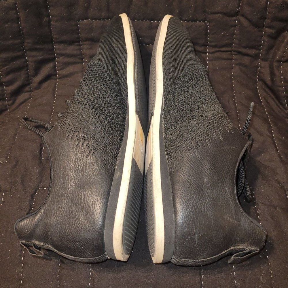 Aldo slip on shoe black white textured on side Men's size 10